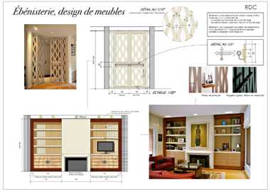 Décoration, ébénisterie, design de meuble sur mesure